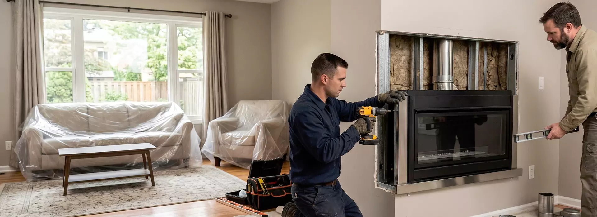 Prefabricated Fireplace Installation in Whittier, CA