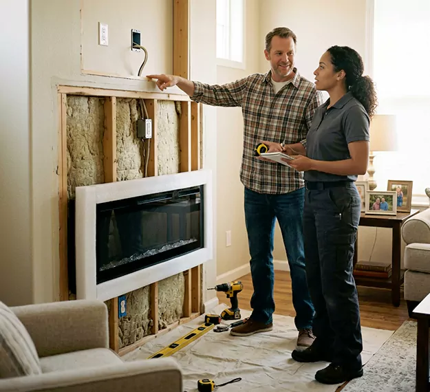 Why Whittier, CA Homeowners Choose Our Electric Fireplace Installation Team?