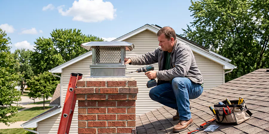 Chimney Top Cover Installation Whittier