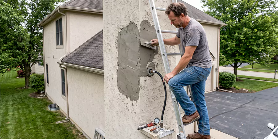 Gas and Stucco Chimney Repair Whittier