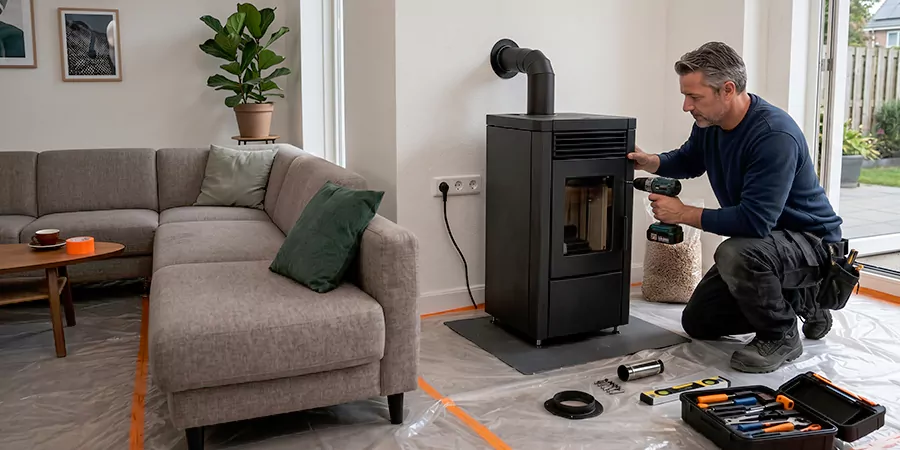Fireplace Surround and Wall Installation Whittier