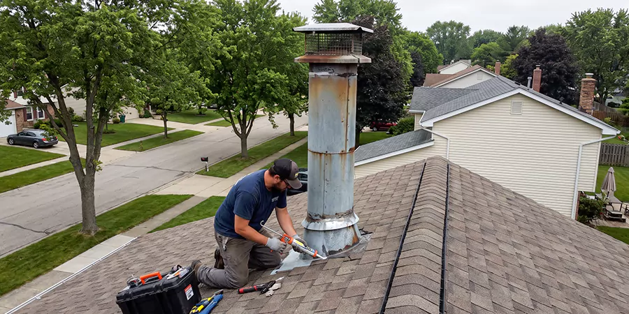 Stone, Stucco, and Metal Chimney Leak Repair Whittier