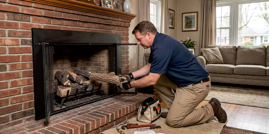 Propane Fireplace Logs Installation Whittier