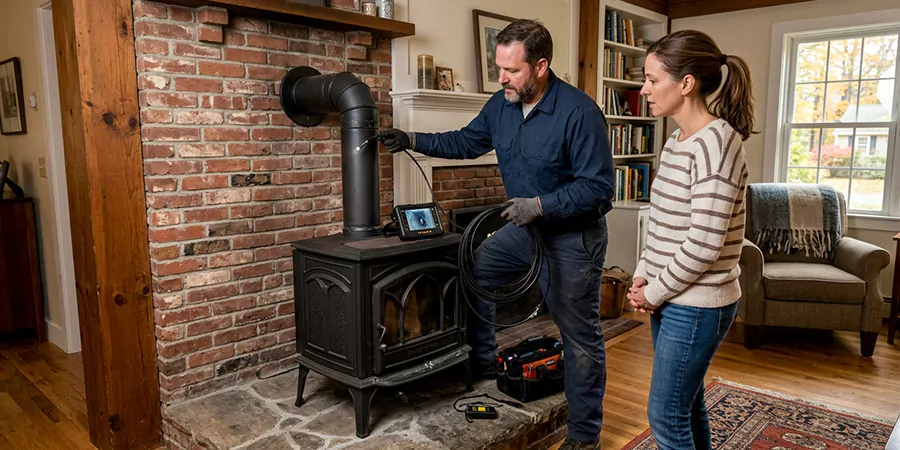 Wood Stove Chimney Inspection Whittier